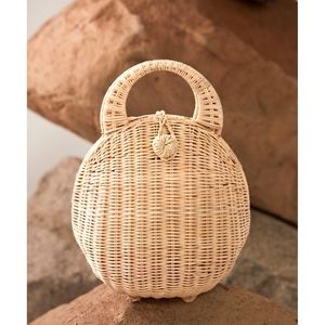 Cult Gaia Millie Rattan Bag